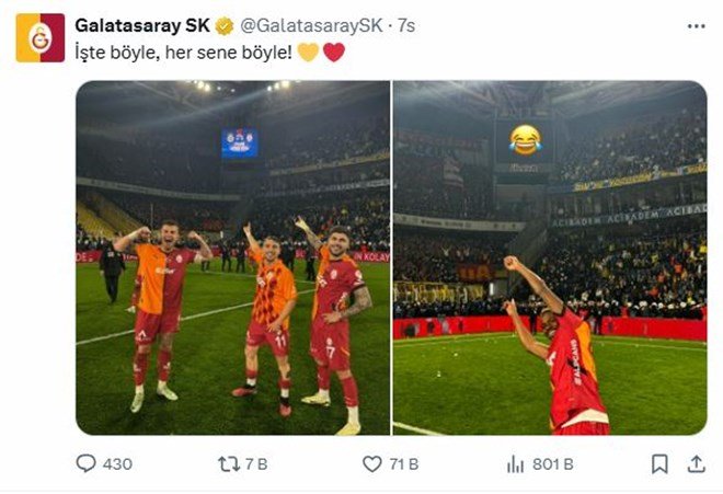 3e85246e2ad3473ab707b979f28ce7e0 Galatasaray'dan Jose Mourinho ve Acun Ilıcalı'ya olay gönderme  - 2. Foto