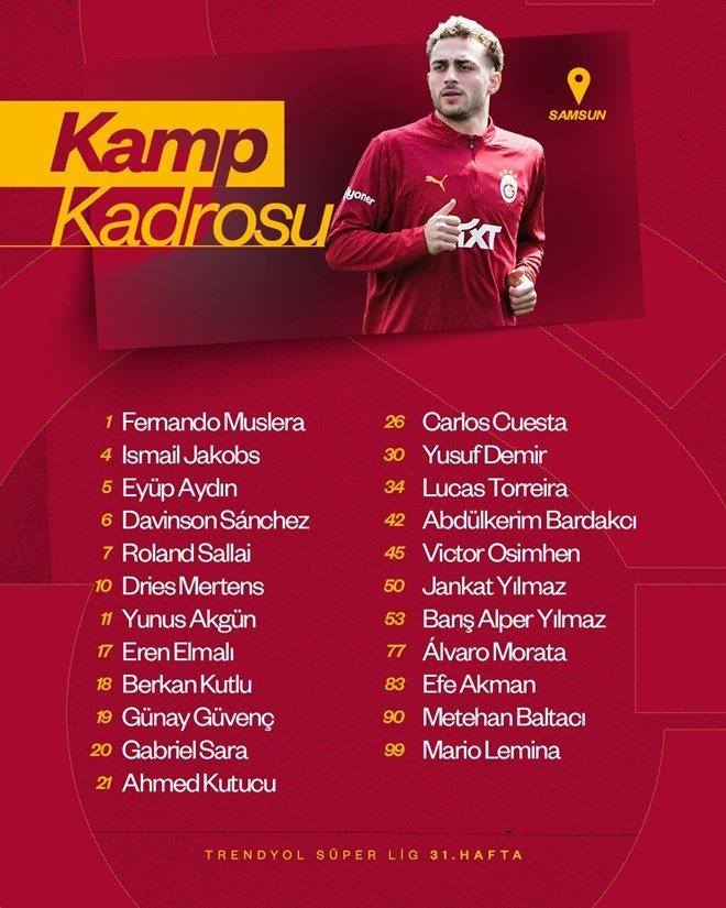 4b5ec833deee4b77b1402a0c4e3bd385 Galatasaray'da büyük şok: Son idmanda sakatlandı, Samsunspor maçında yok - 5. Foto