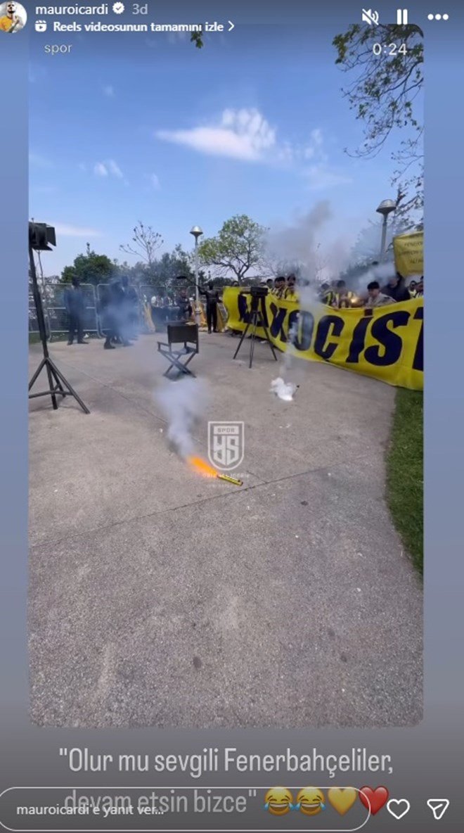 8f8fd376508043ceb7c12c5349047e55 Mauro Icardi'den gündem yaratan Ali Koç paylaşımı: Fenerbahçeli taraftarların tepkisini yorumladı  - 4. Foto