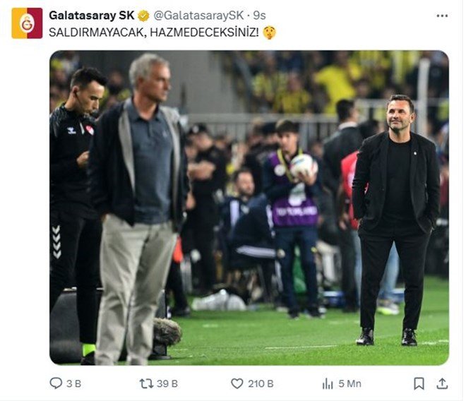 e0cd6ef6f6664011950fe30faf8a6541 Galatasaray'dan Jose Mourinho ve Acun Ilıcalı'ya olay gönderme  - 11. Foto